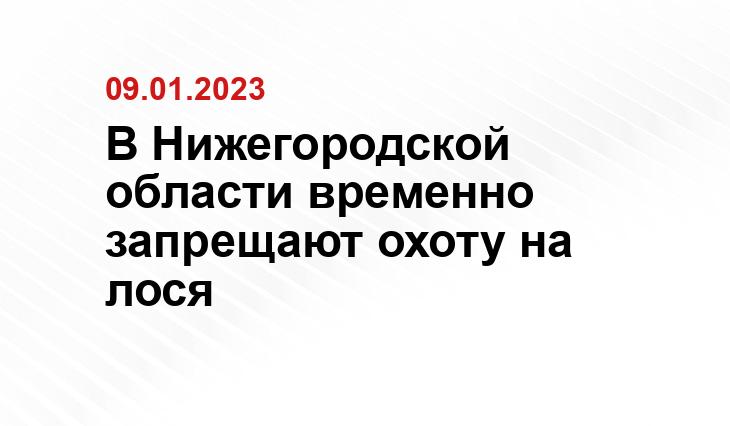 Пресс-служба губернатора и
правительства Нижегородской области